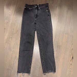 Madewell Curvy Vintage Straight Jean Size 25 Classic Black Wash Women's Jeans